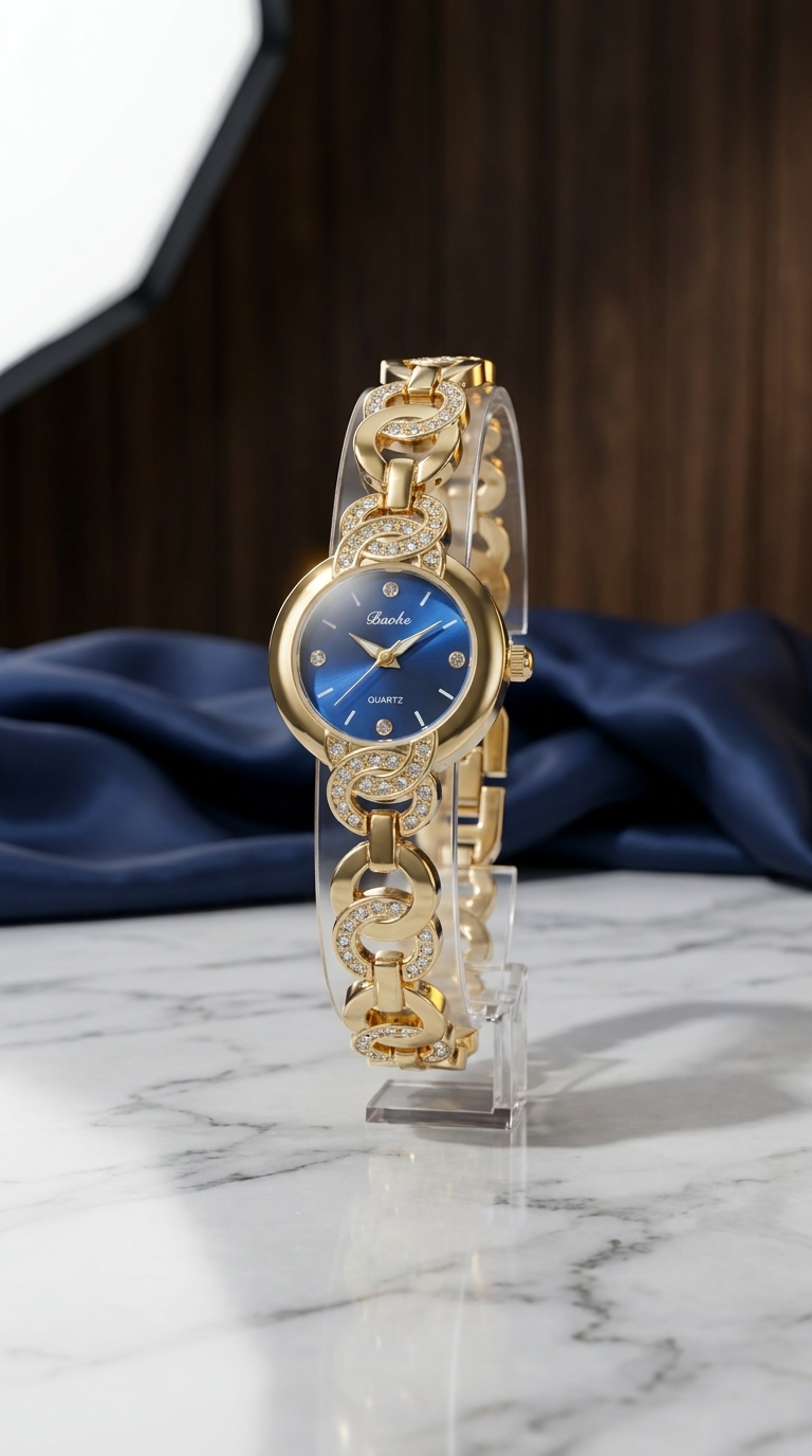 blue dial watch