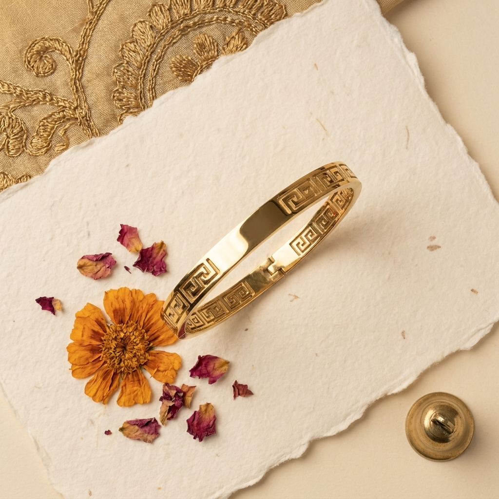 Infinity Maze Gold-Plated Bracelet