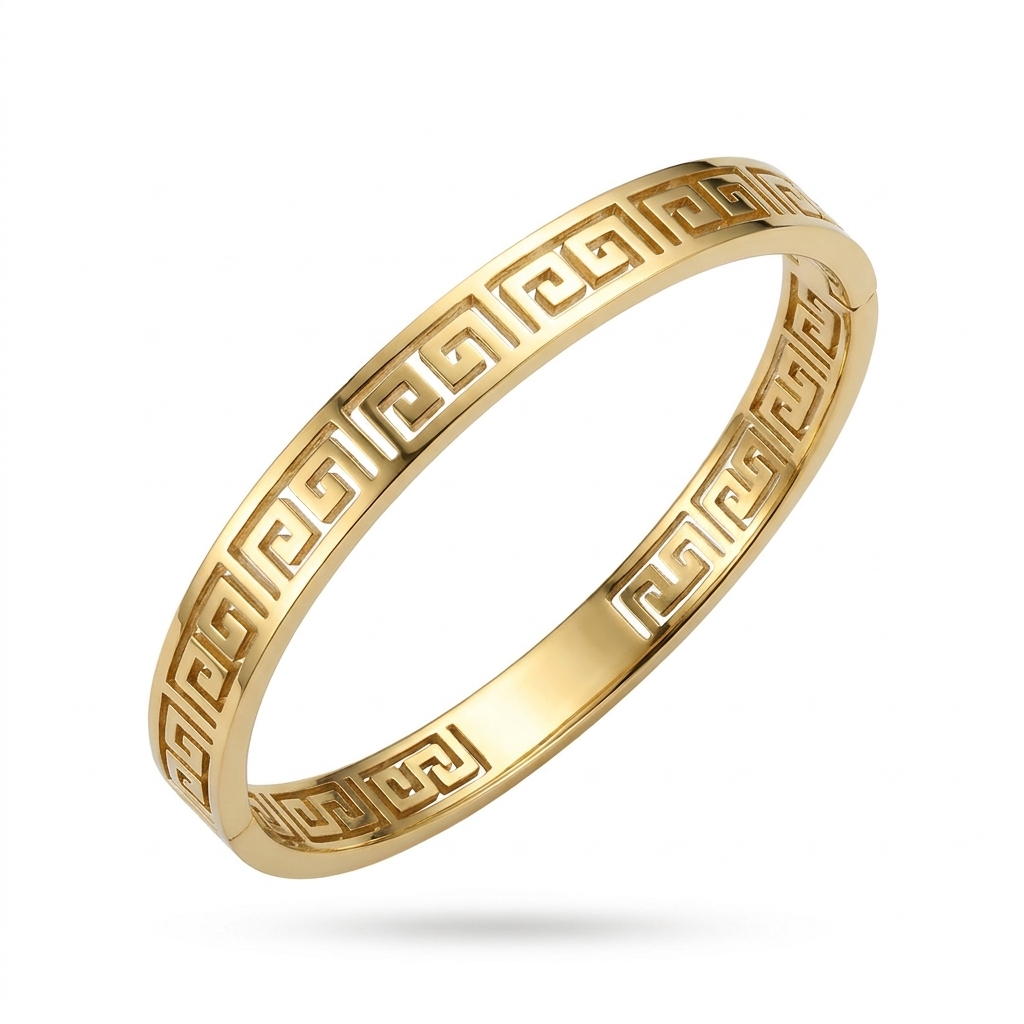 Infinity Maze Gold-Plated Bracelet